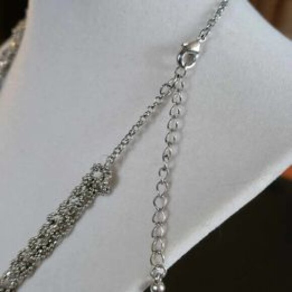 Beautiful Statement Vintage Microbead Lace Necklace - Picture 7 of 12